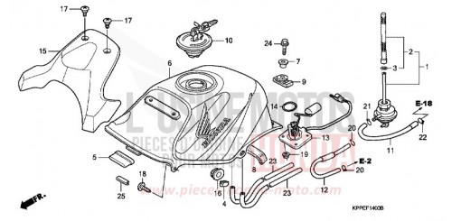 FUEL TANK (CBR125R/RS/RW5/RW6/RW8) CBR125RW5 de 2005